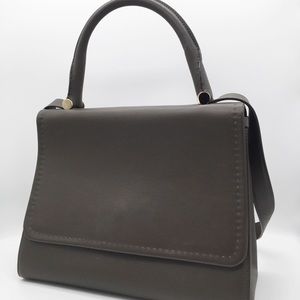 MaxMara Ottelia Dark Brown Satchel